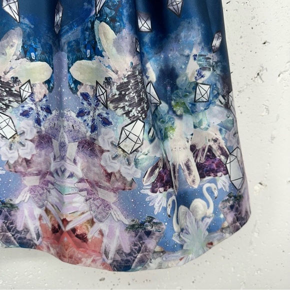 Bread n Butter size P XS Blue Diamond Swan Full Skirt - Picture 8 of 14